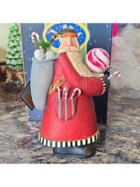 Williraye Studio Sweetly Santa WW2589 Figurine (2006) Coyne's & Co Folk Art EUC